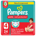Pampers Rash Protection Pants Diapers, Size 4, 9-14kg, 24 pcs