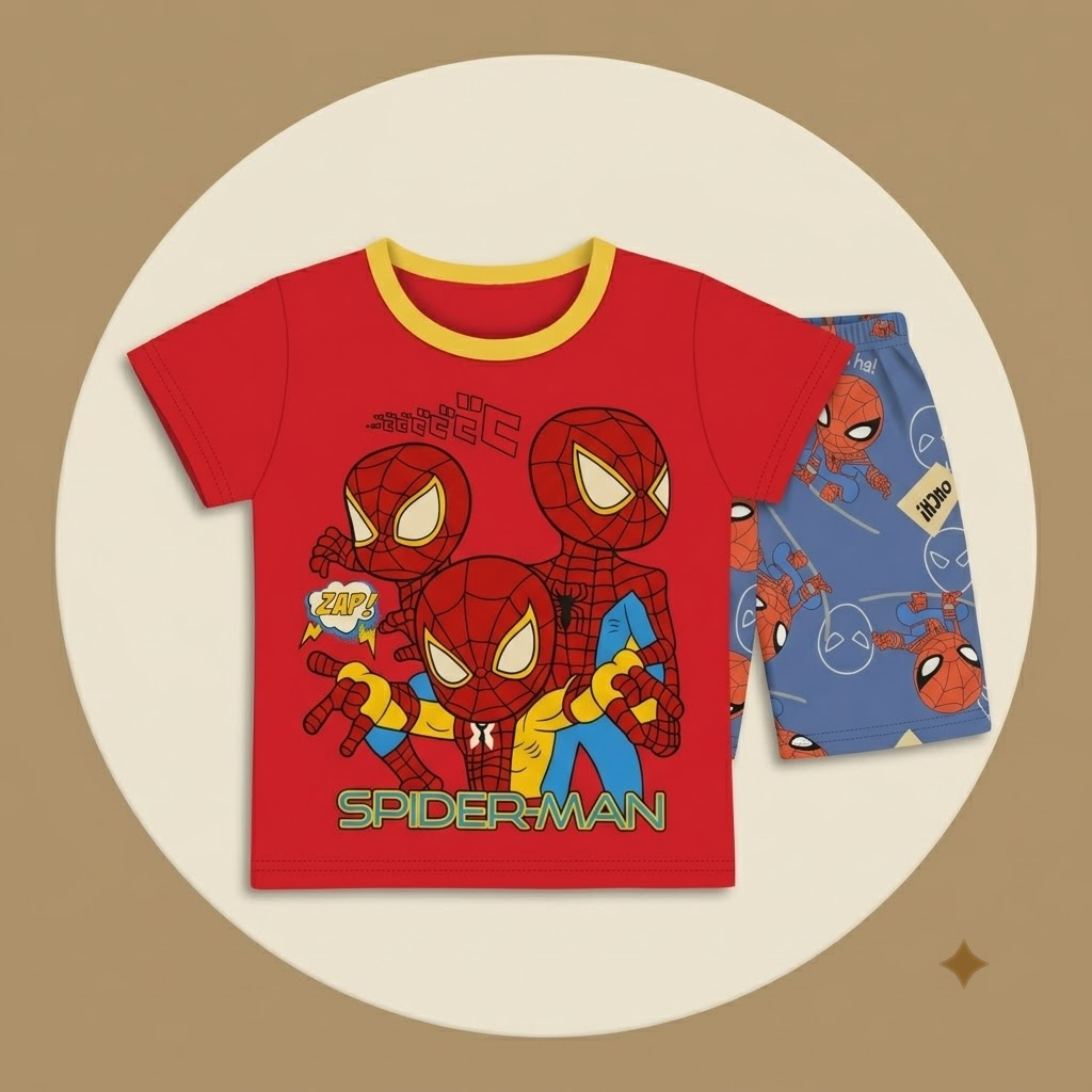 Zap Spidey H/S Short Set
