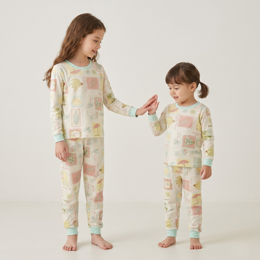 Aqua beach Kids L/S Pajamas