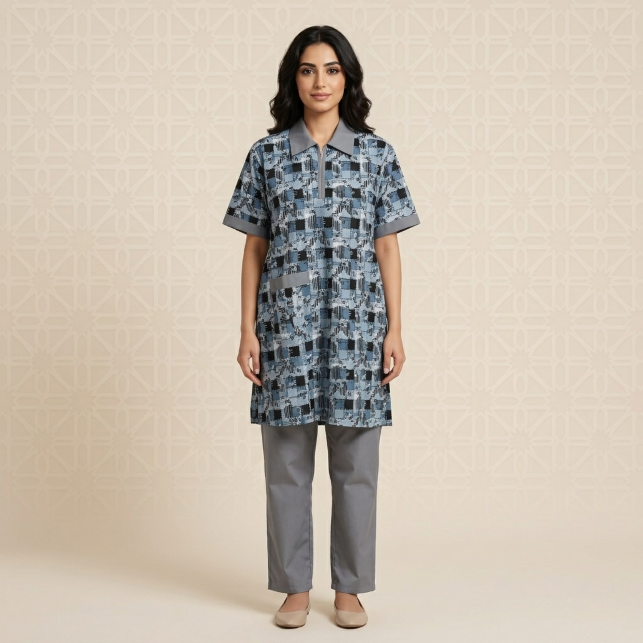 Printed Khaddama 2Pcs H/S 006