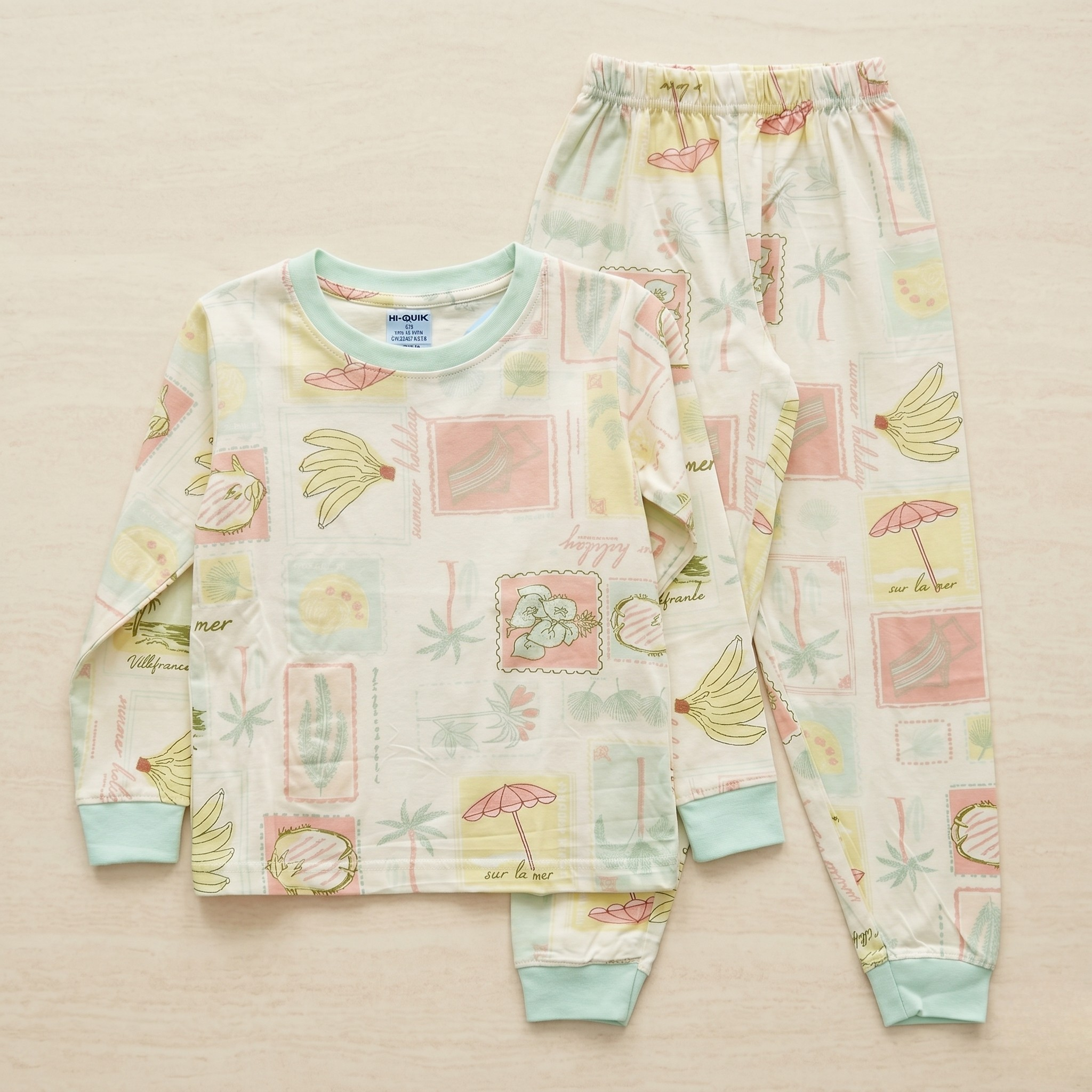 Aqua beach Kids L/S Pajamas