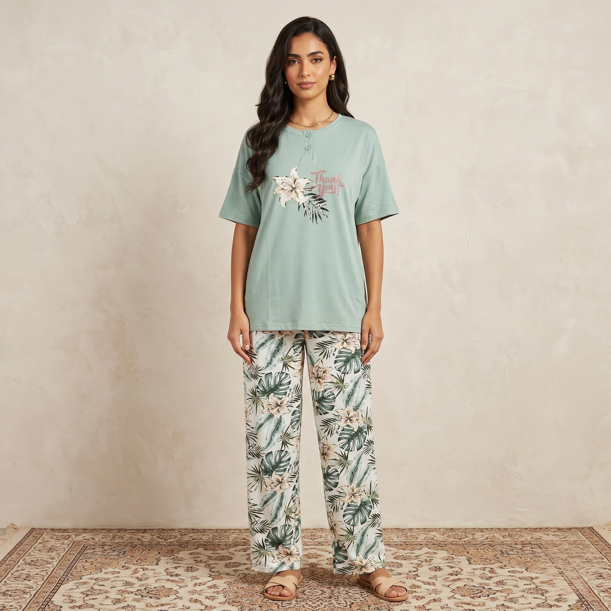 Womens Pajamas 2Pcs FG-2672