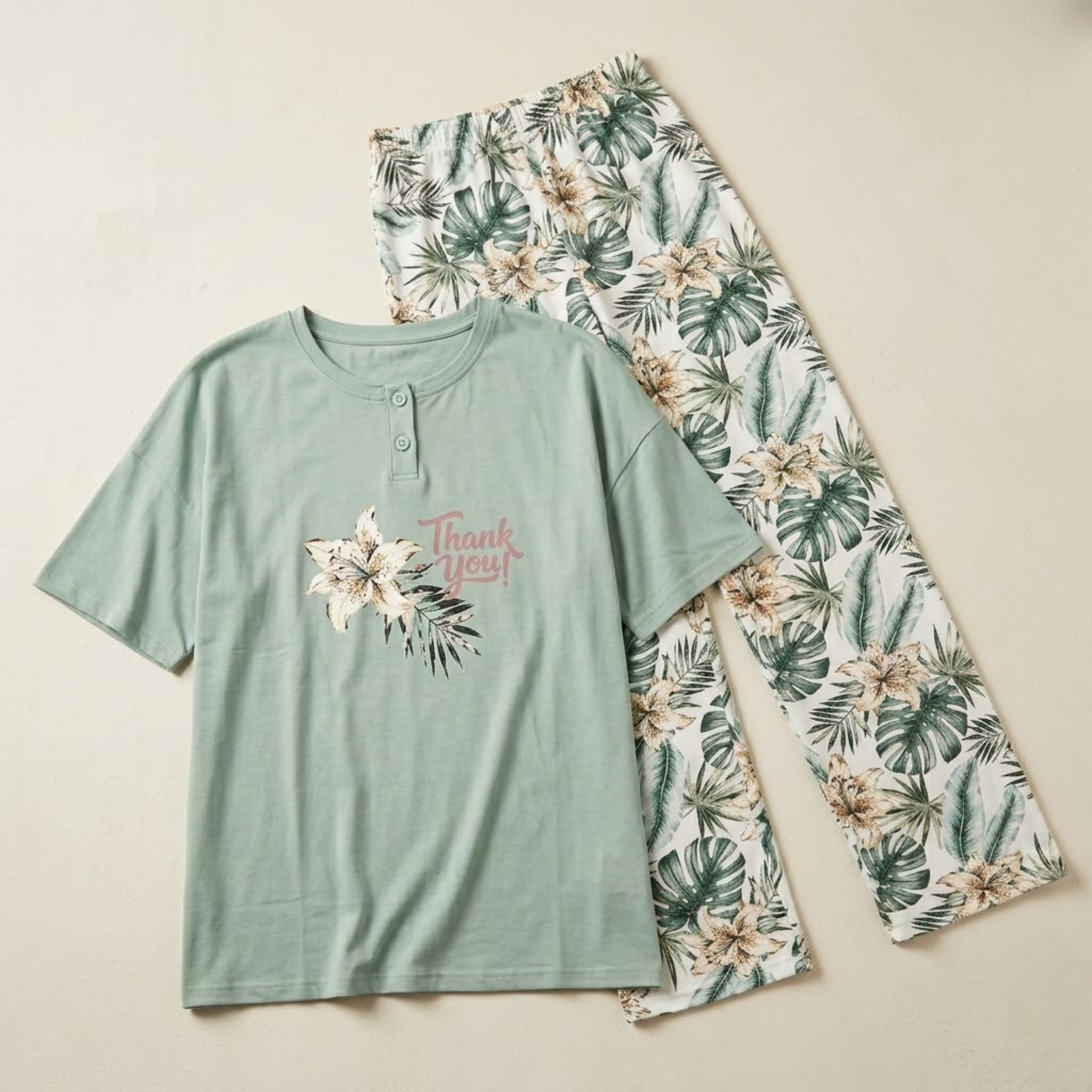 Womens Pajamas 2Pcs FG-2672