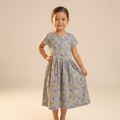 Girls Frock Mosaic Flowers
