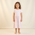 Girls Frock Pink Forest