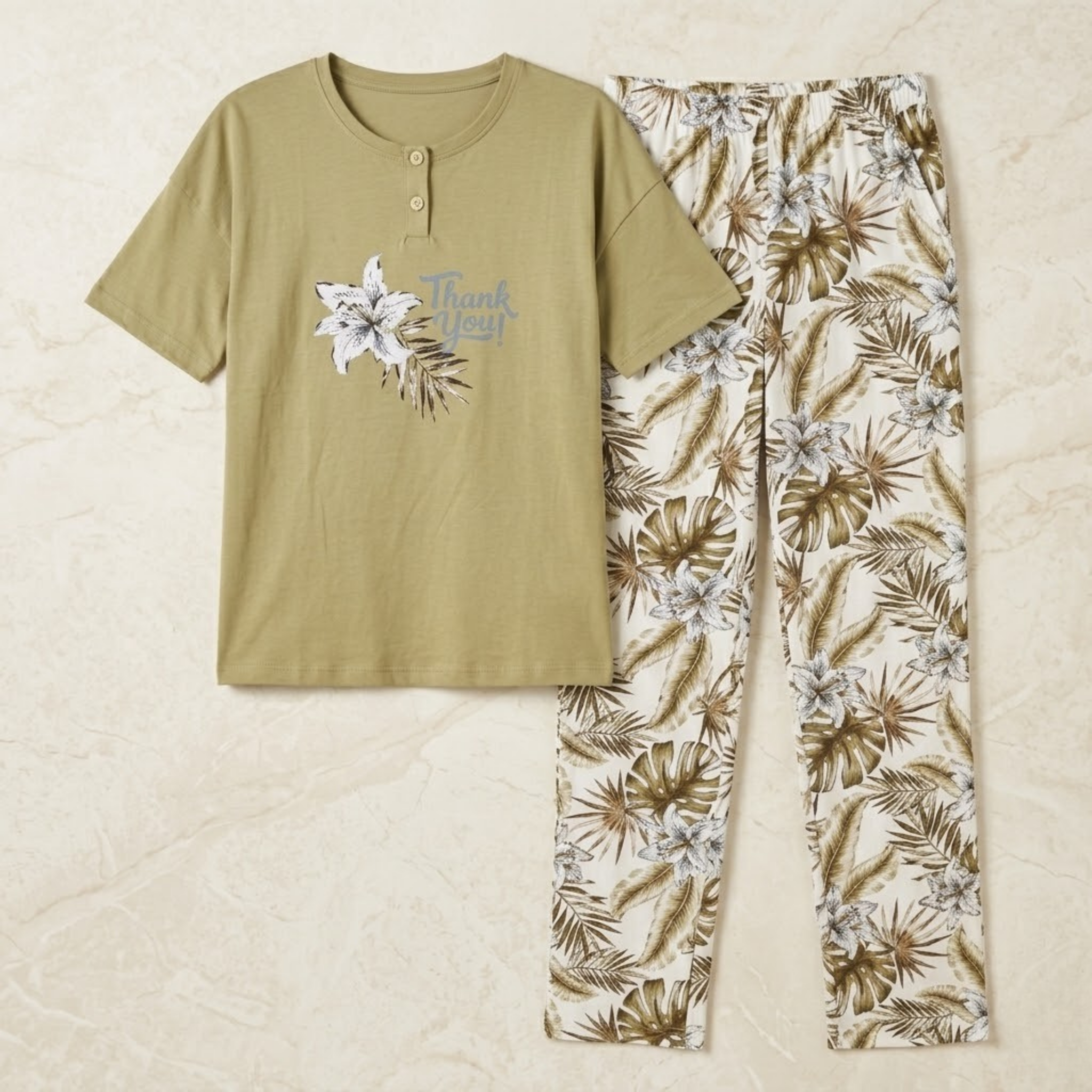 Womens Pajamas 2Pcs FG-2672