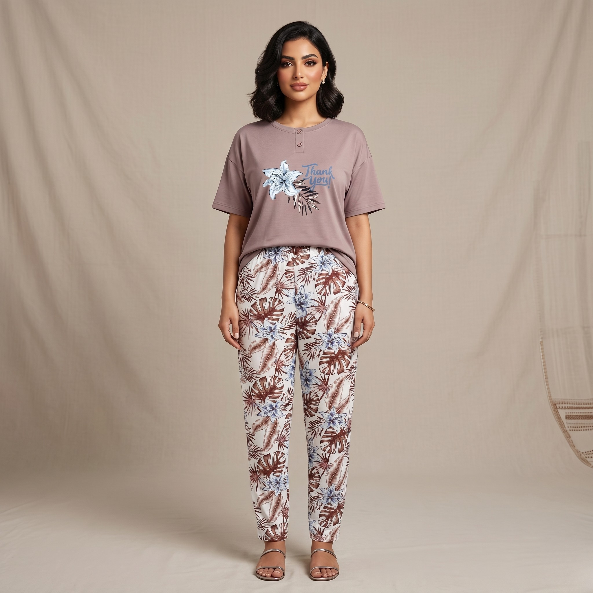 Womens Pajamas 2Pcs FG-2672