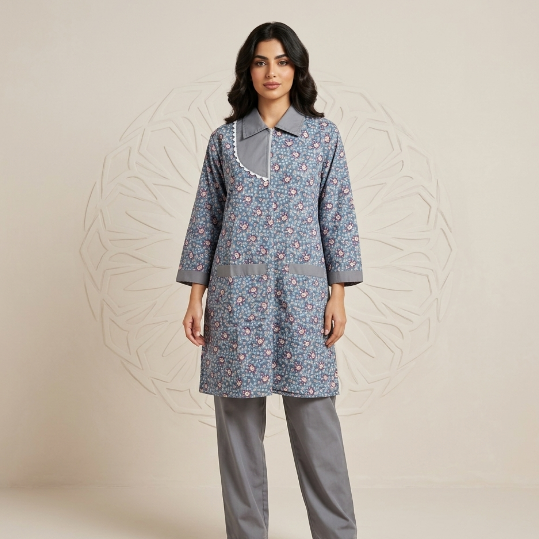Printed Khaddama 2Pcs L/S 003