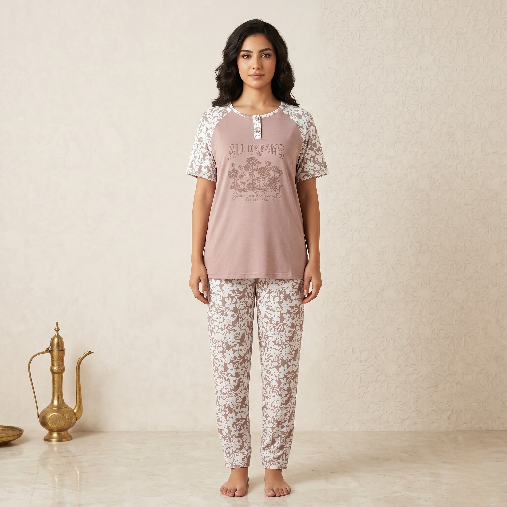 Womens Pajamas 2Pcs FG-2686