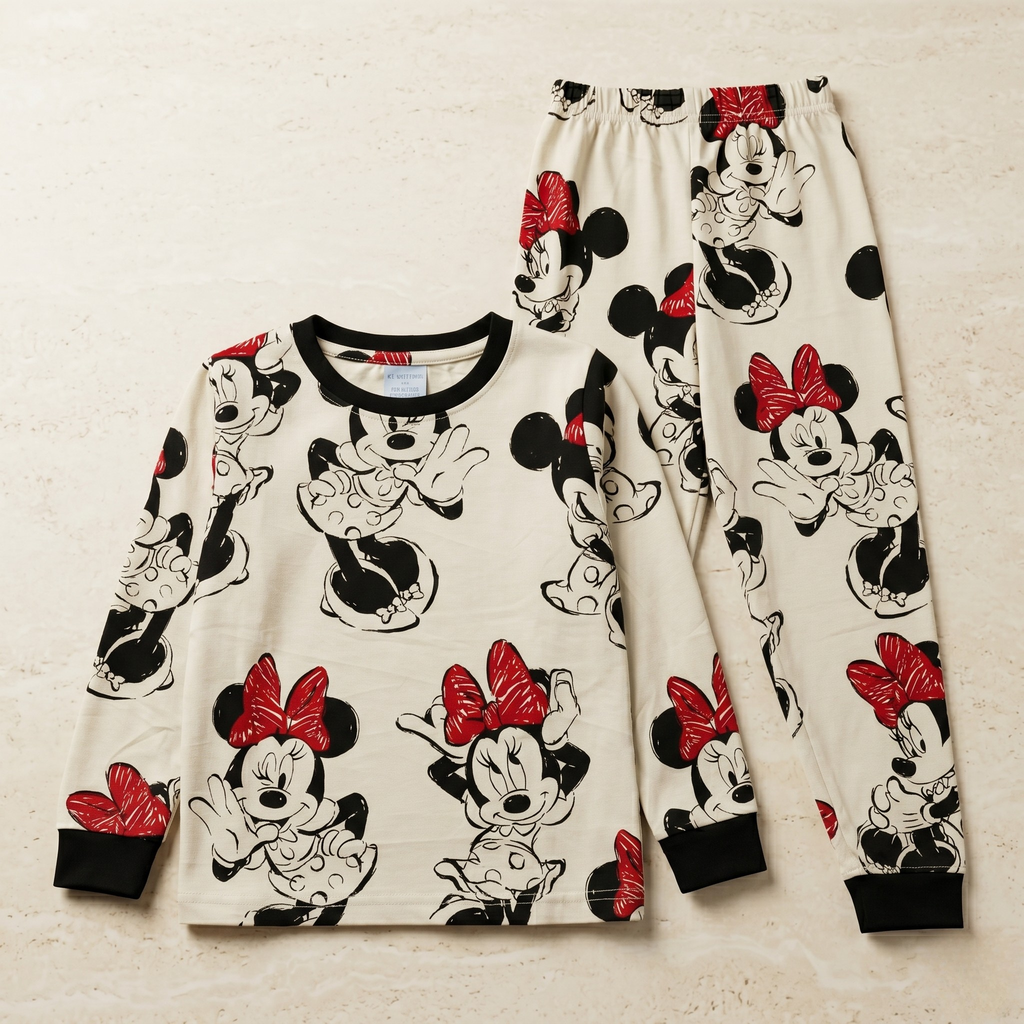 Smiley Minnie Kids L/S Pajamas