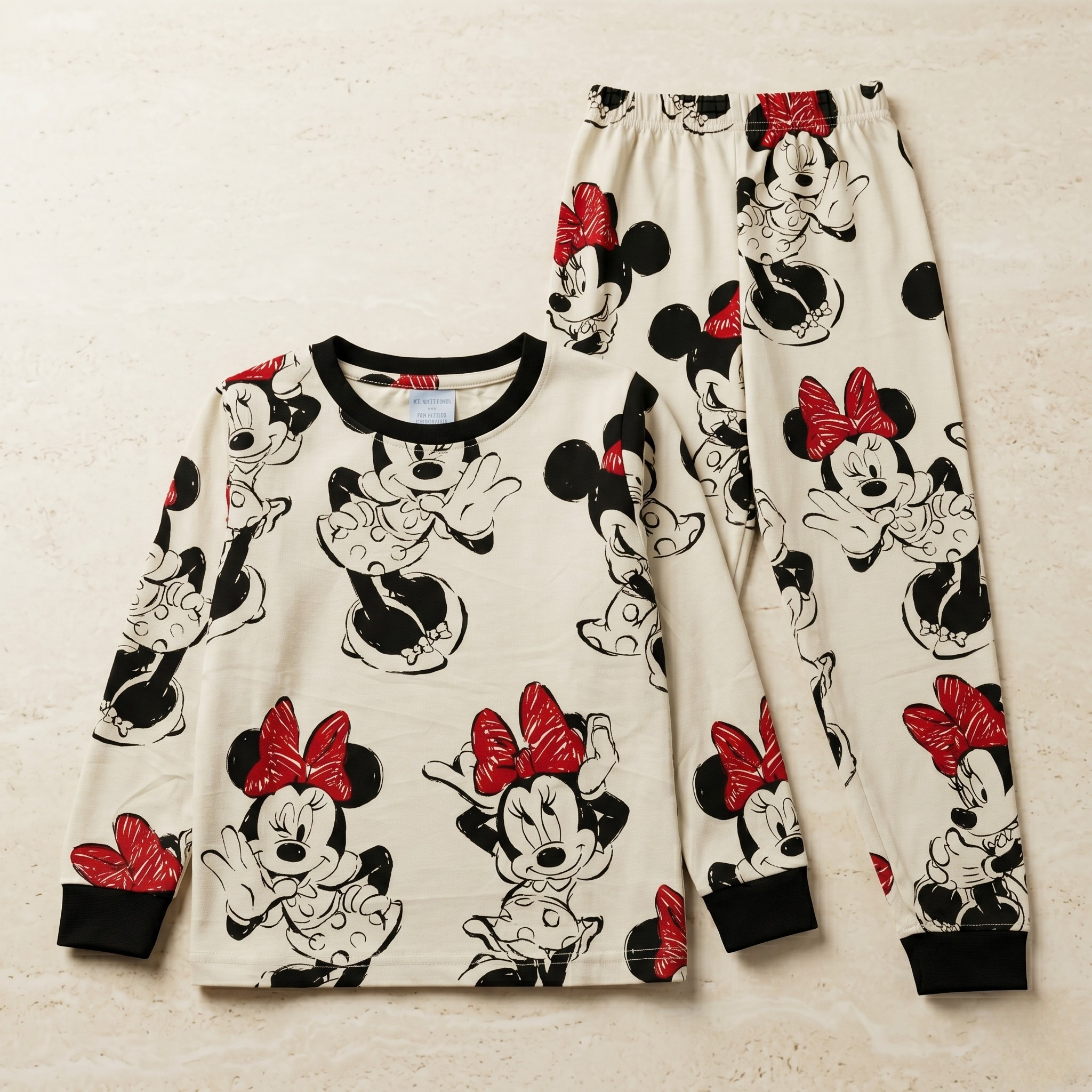 Smiley Minnie Kids L/S Pajamas