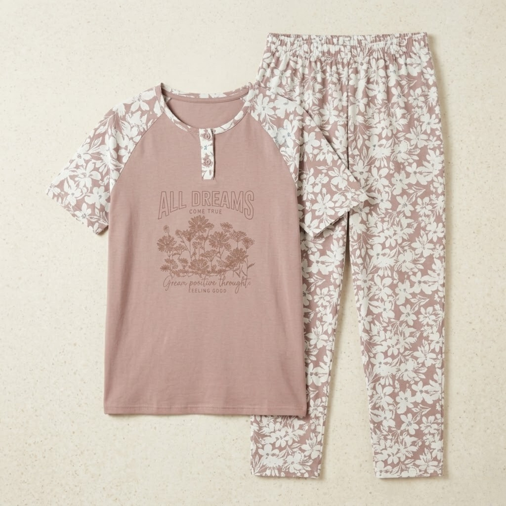 Womens Pajamas 2Pcs FG-2686