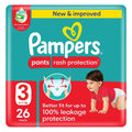 Pampers Rash Protection Diapers, Size 3, 6-11 kg, 26 Pcs