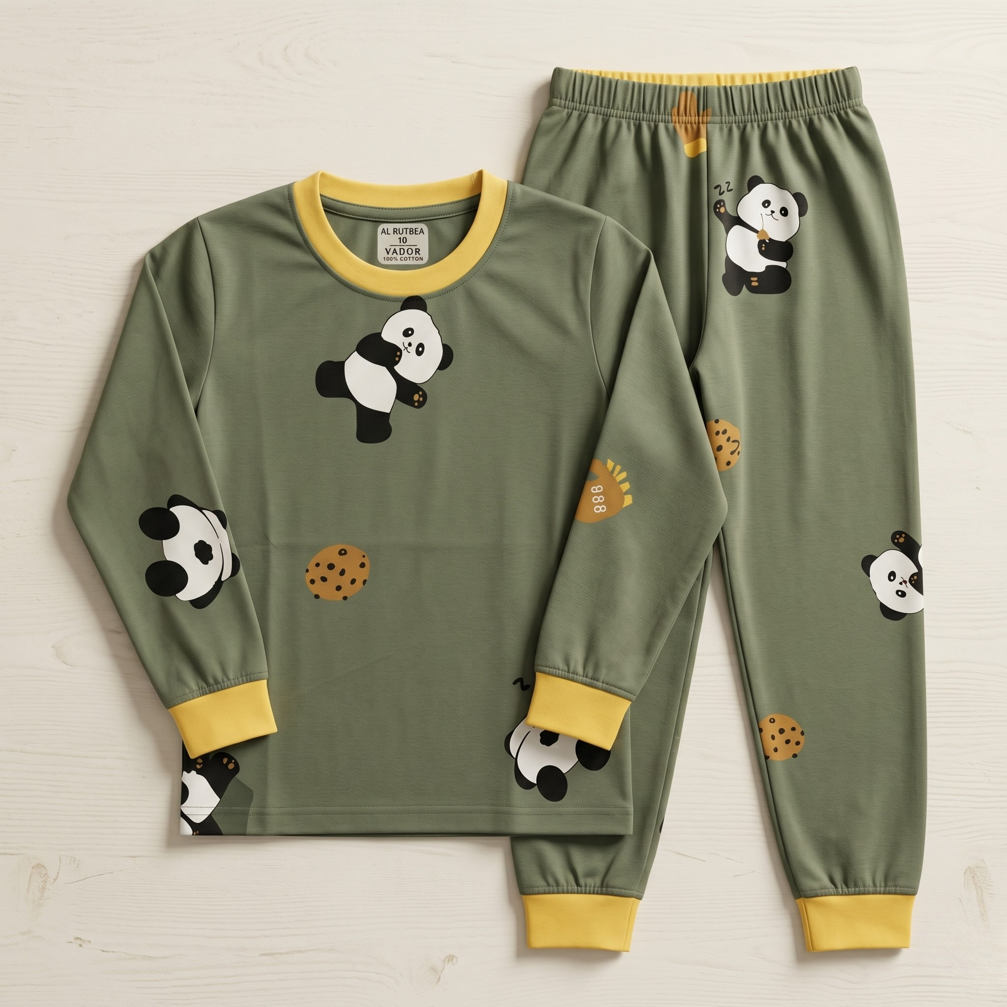 Panda Cookie Kids L/S Pajamas