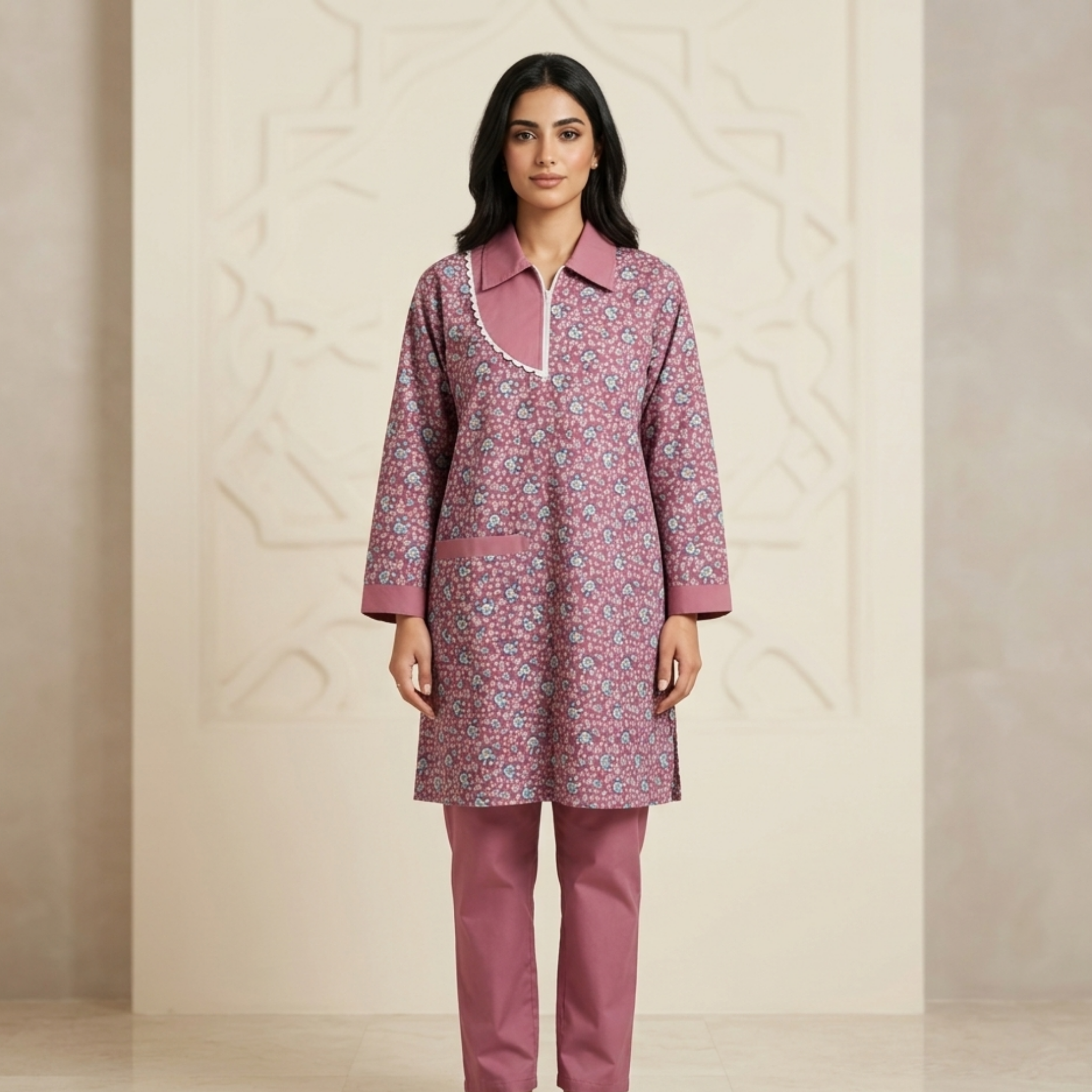 Printed Khaddama 2Pcs L/S 003