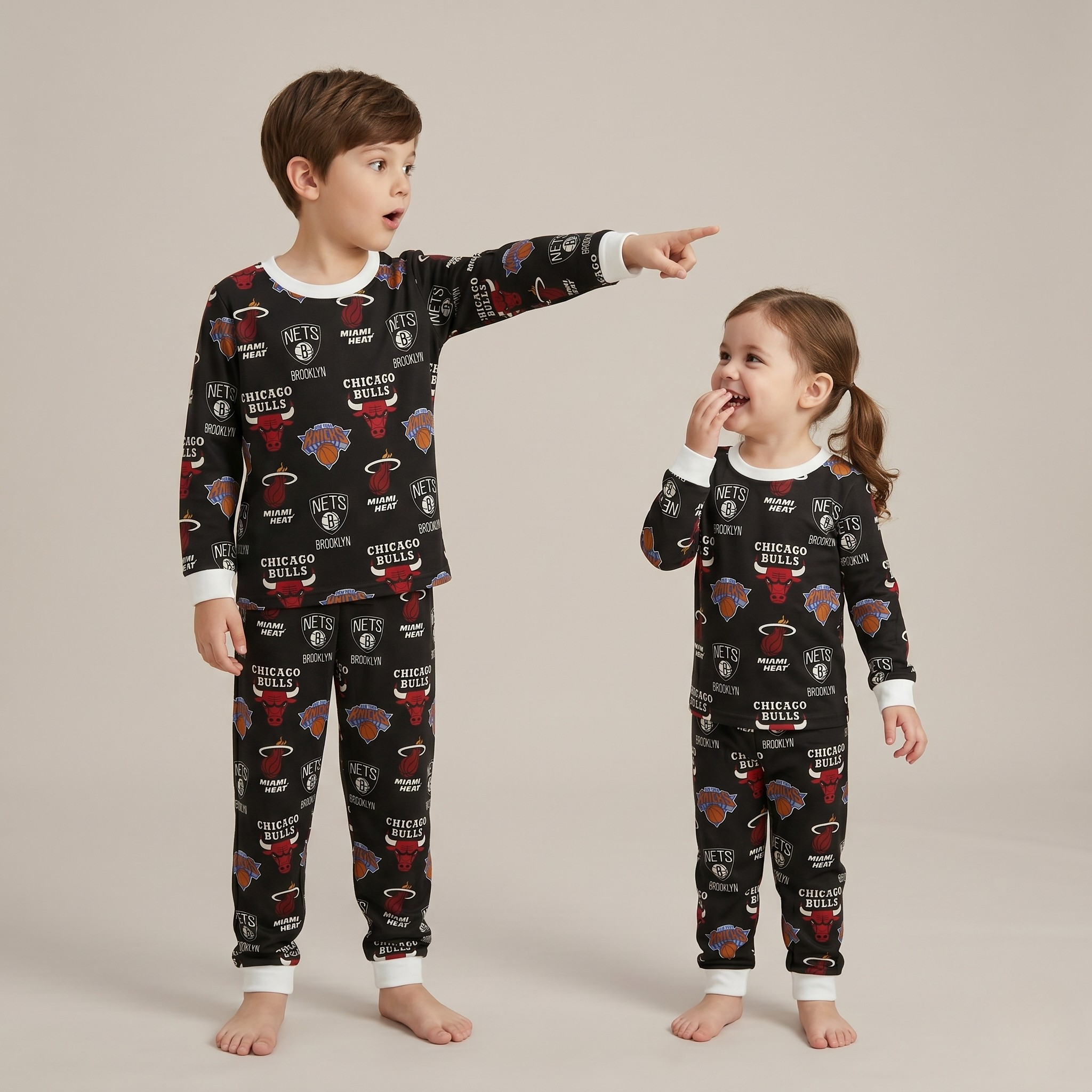 Chicago Bulls Kids L/S Pajamas
