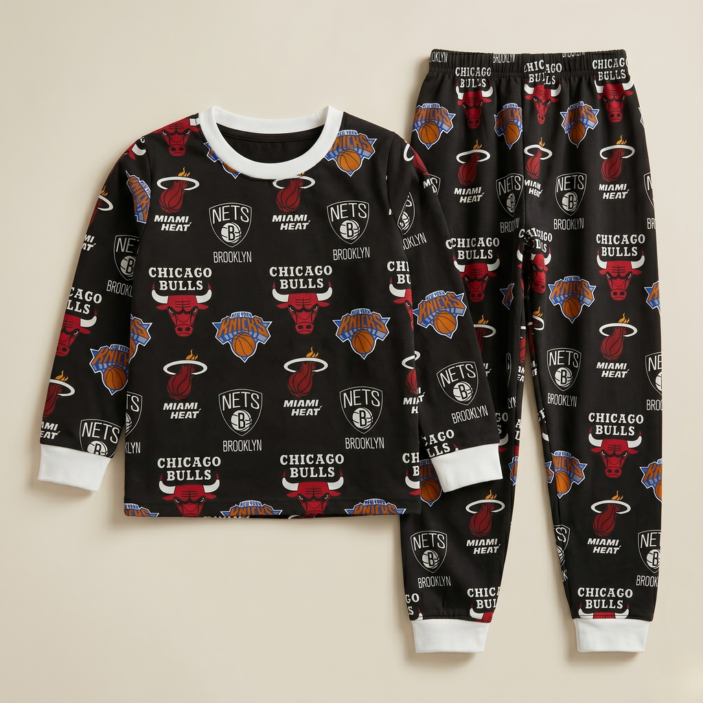 Chicago Bulls Kids L/S Pajamas