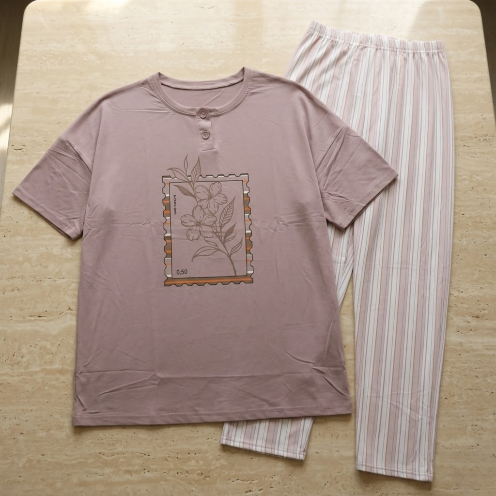 Womens Pajamas 2Pcs FG-2680