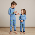 Aquatic Crocodile Kids L/S Pajamas