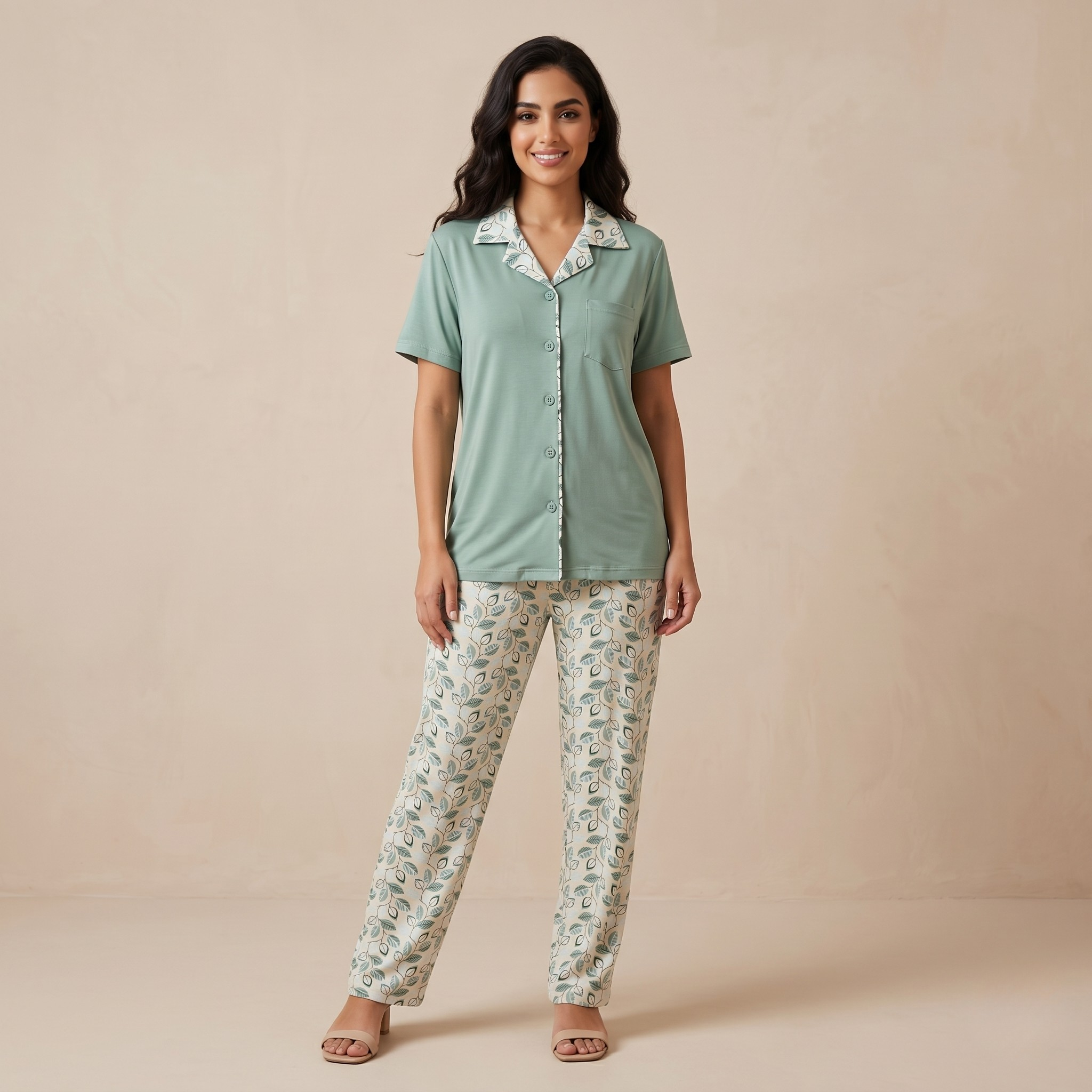 Womens Pajamas 2Pcs FG-2683
