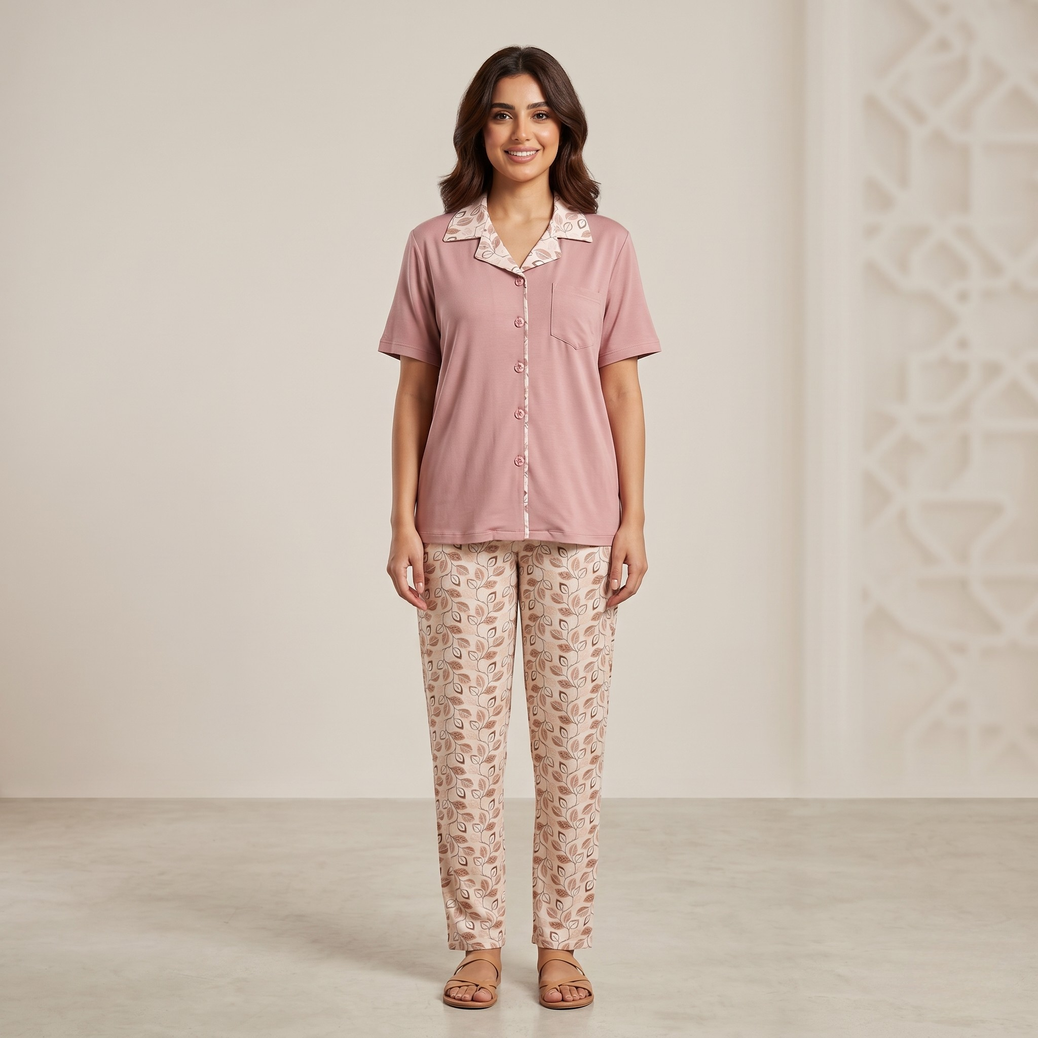 Womens Pajamas 2Pcs FG-2683