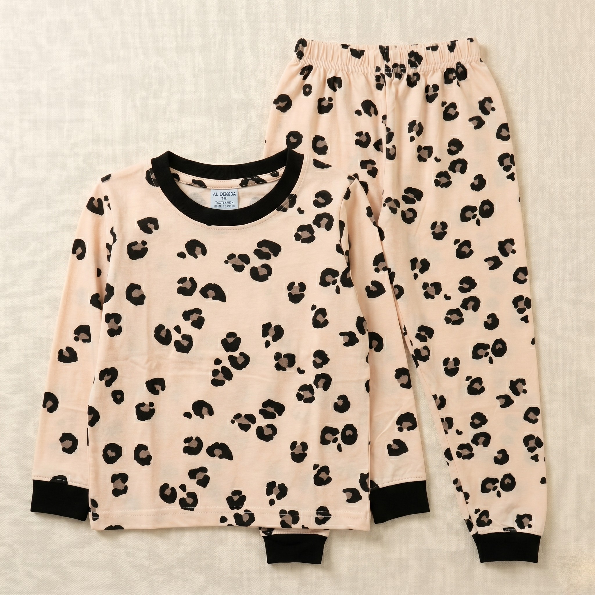 Spots Peach Kids L/S Pajamas