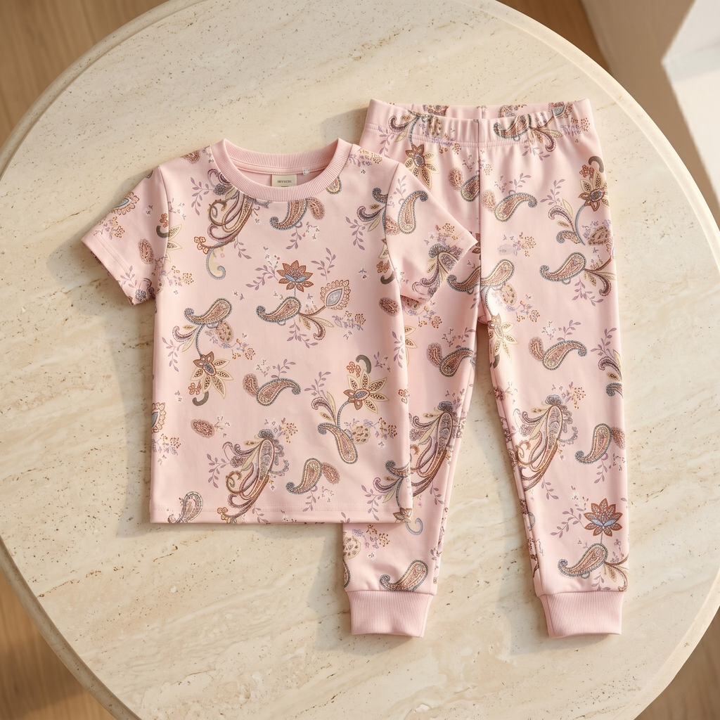 Paisley Pink H/S Pajamas
