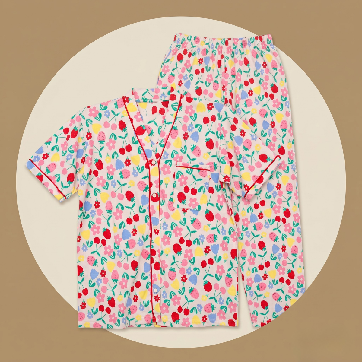 Womens Pajamas 2Pcs CT-3809