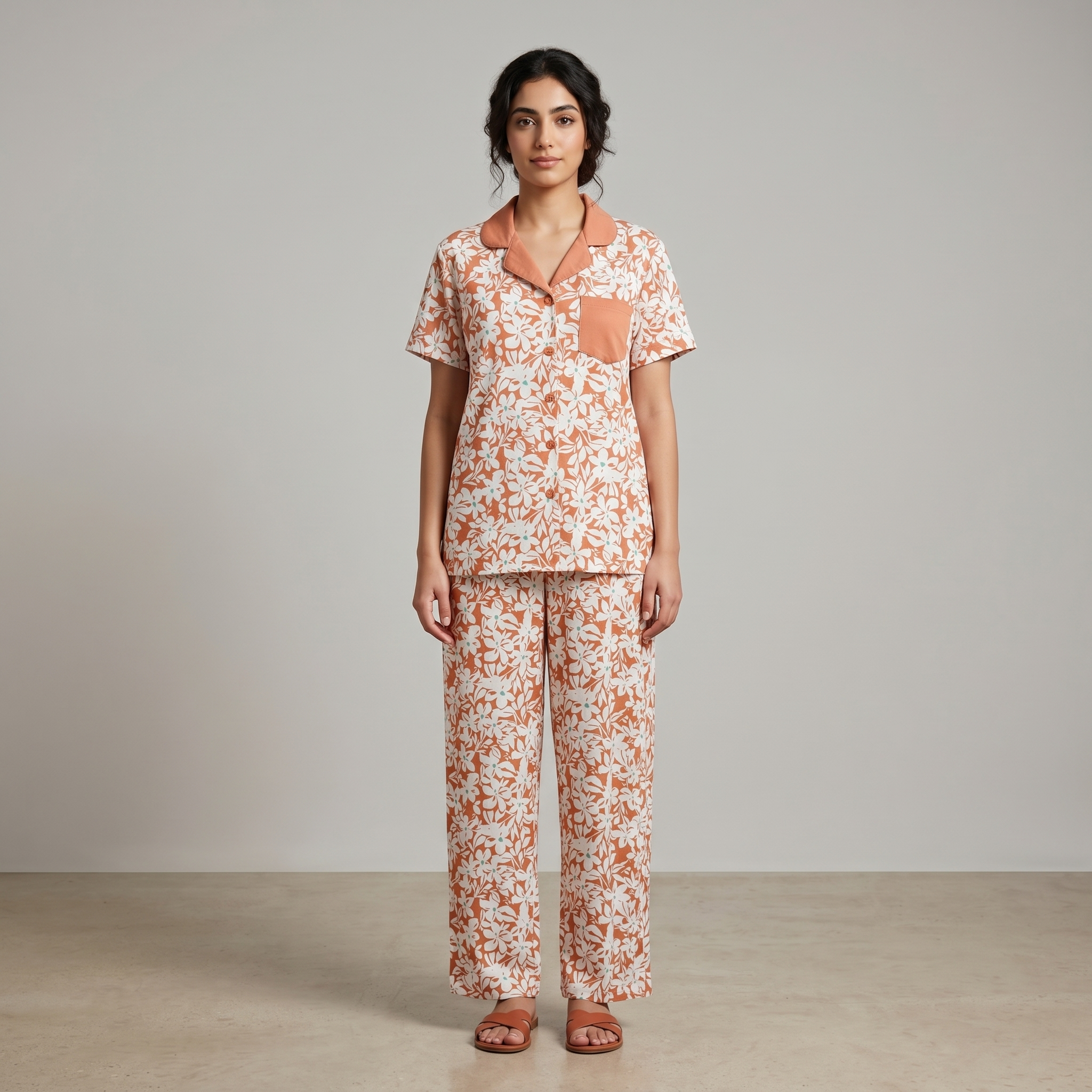 Womens Pajamas 2Pcs FG-2687