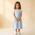 Girls Frock Paisley Blue