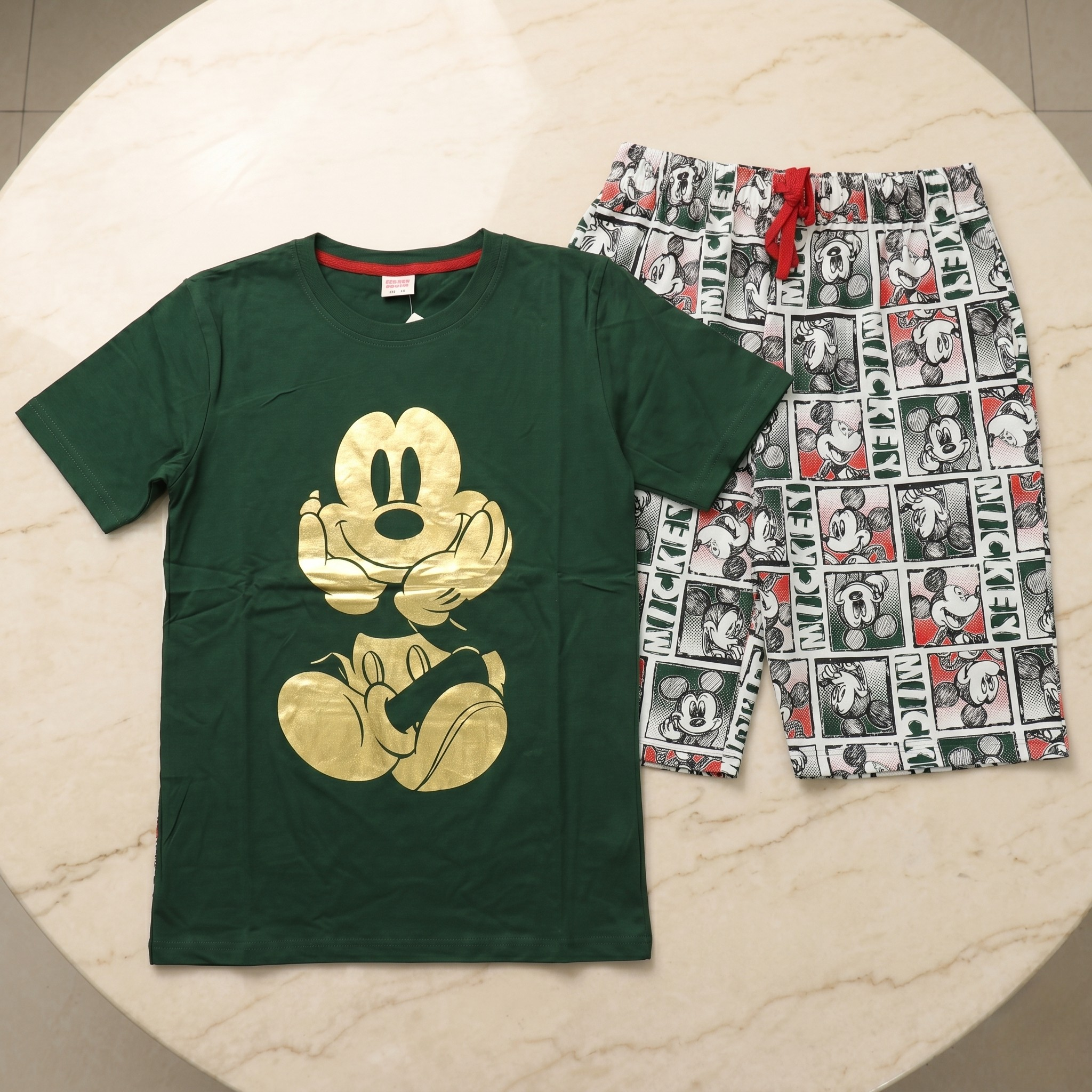 Golden Mickey Bermuda Set