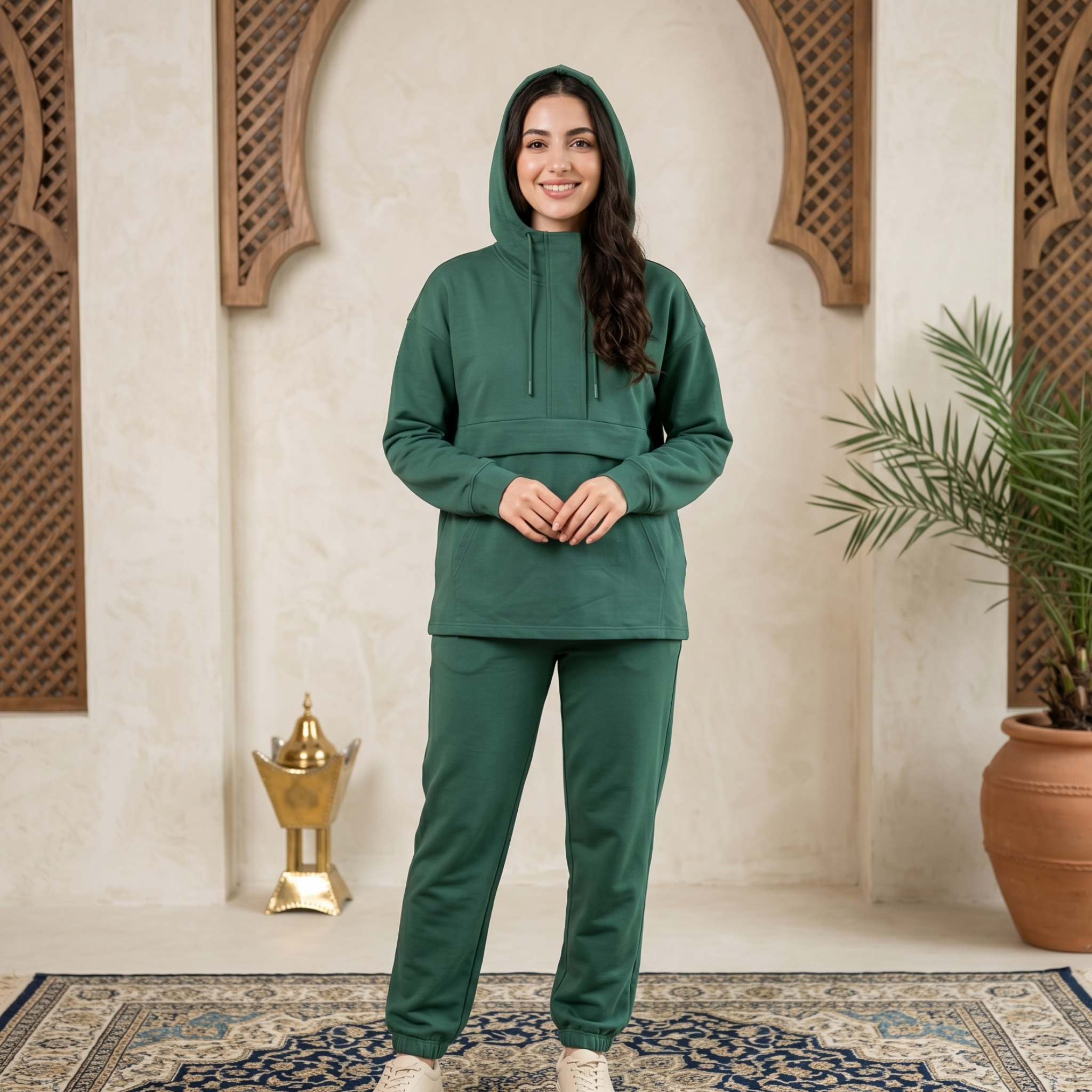 Womens Hoodie 2Pcs Set 62261