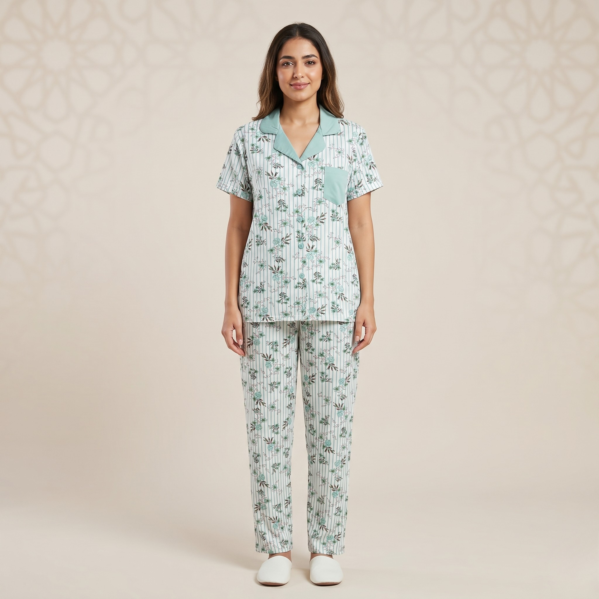 Womens Pajamas 2Pcs FG-2675