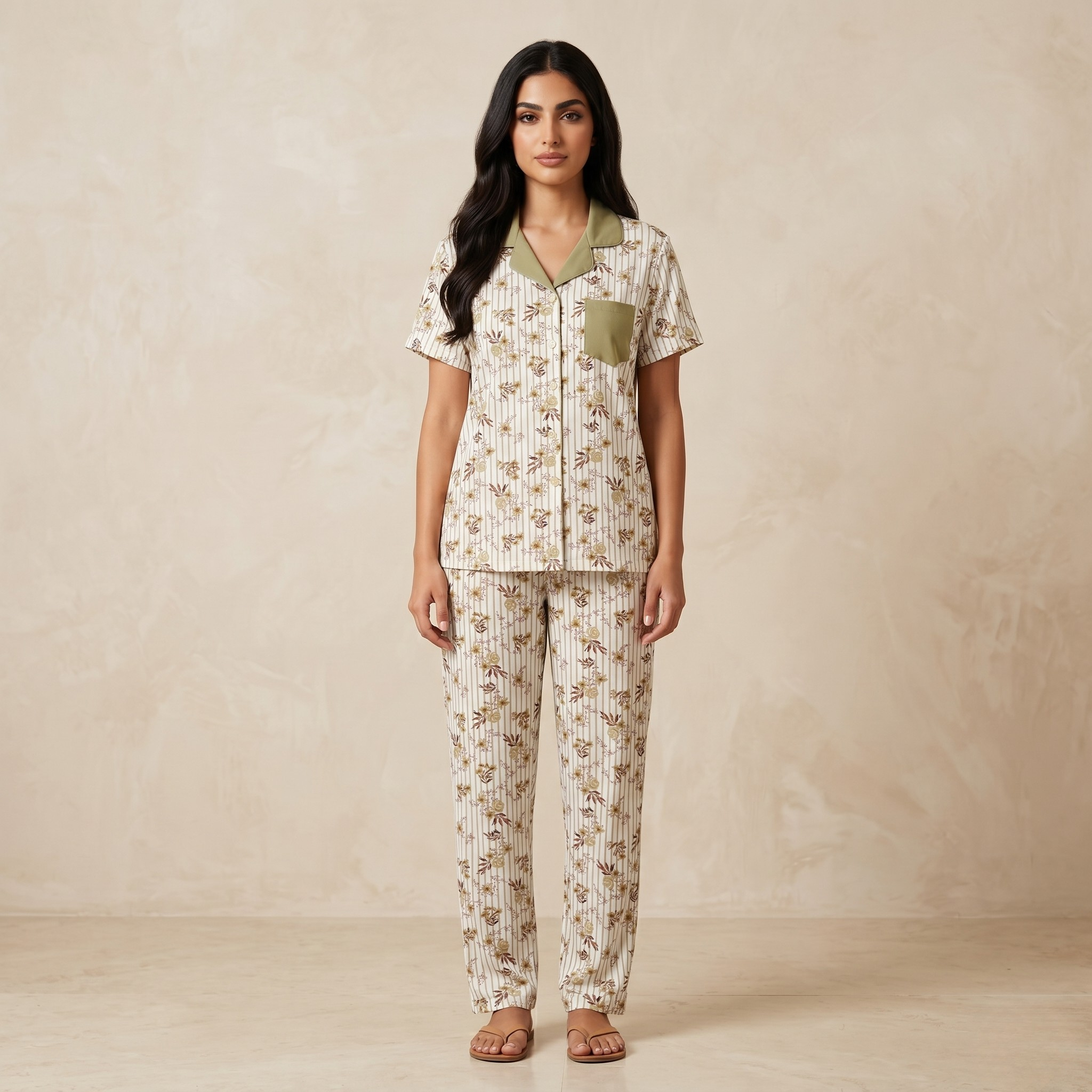 Womens Pajamas 2Pcs FG-2675