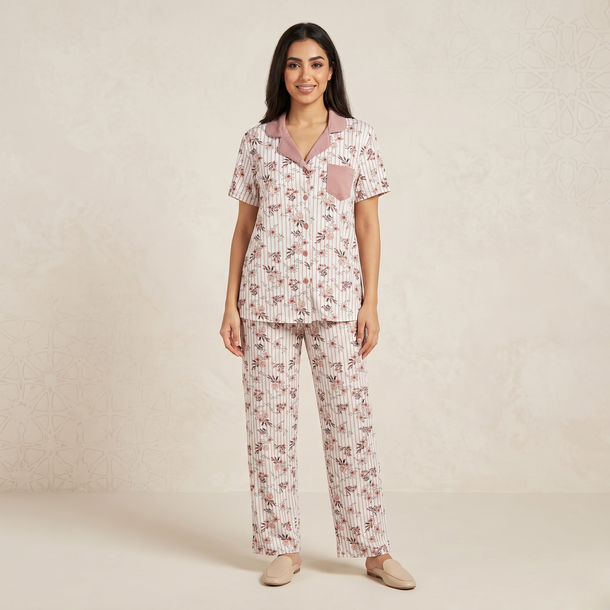 Womens Pajamas 2Pcs FG-2675