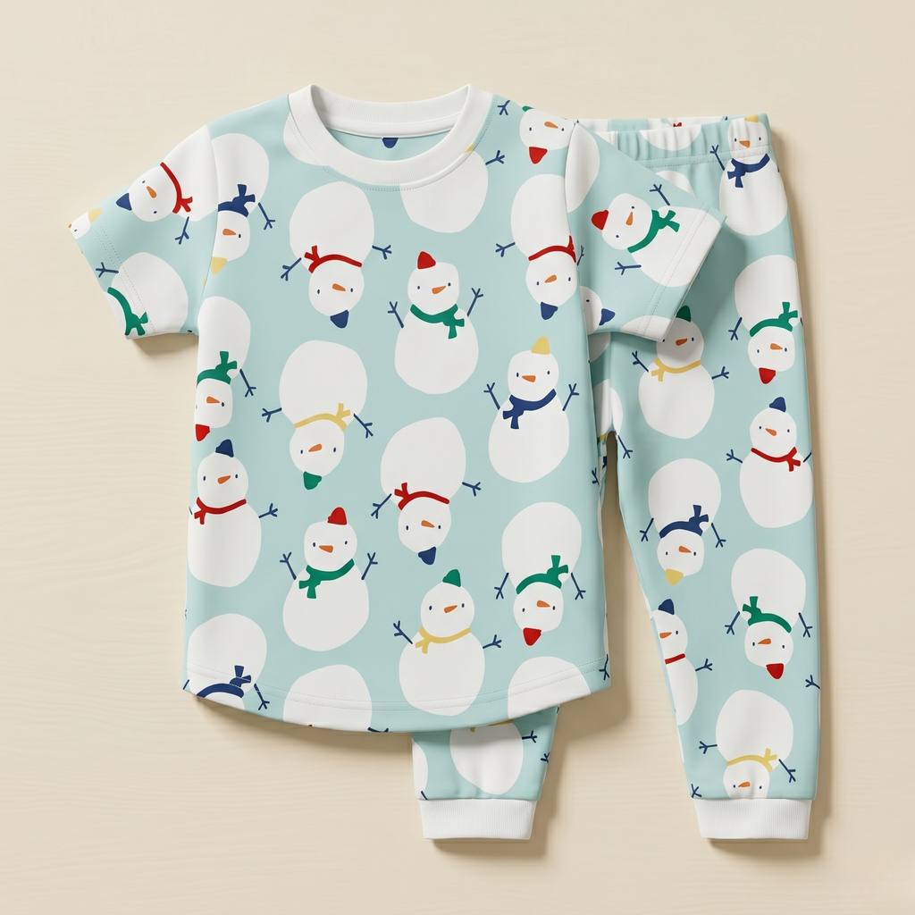 Snowman Green H/S Pajamas