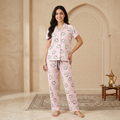 Kitty Pink Spots Womens Pajamas