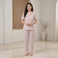 Hearts Stripes White Womens Pajamas