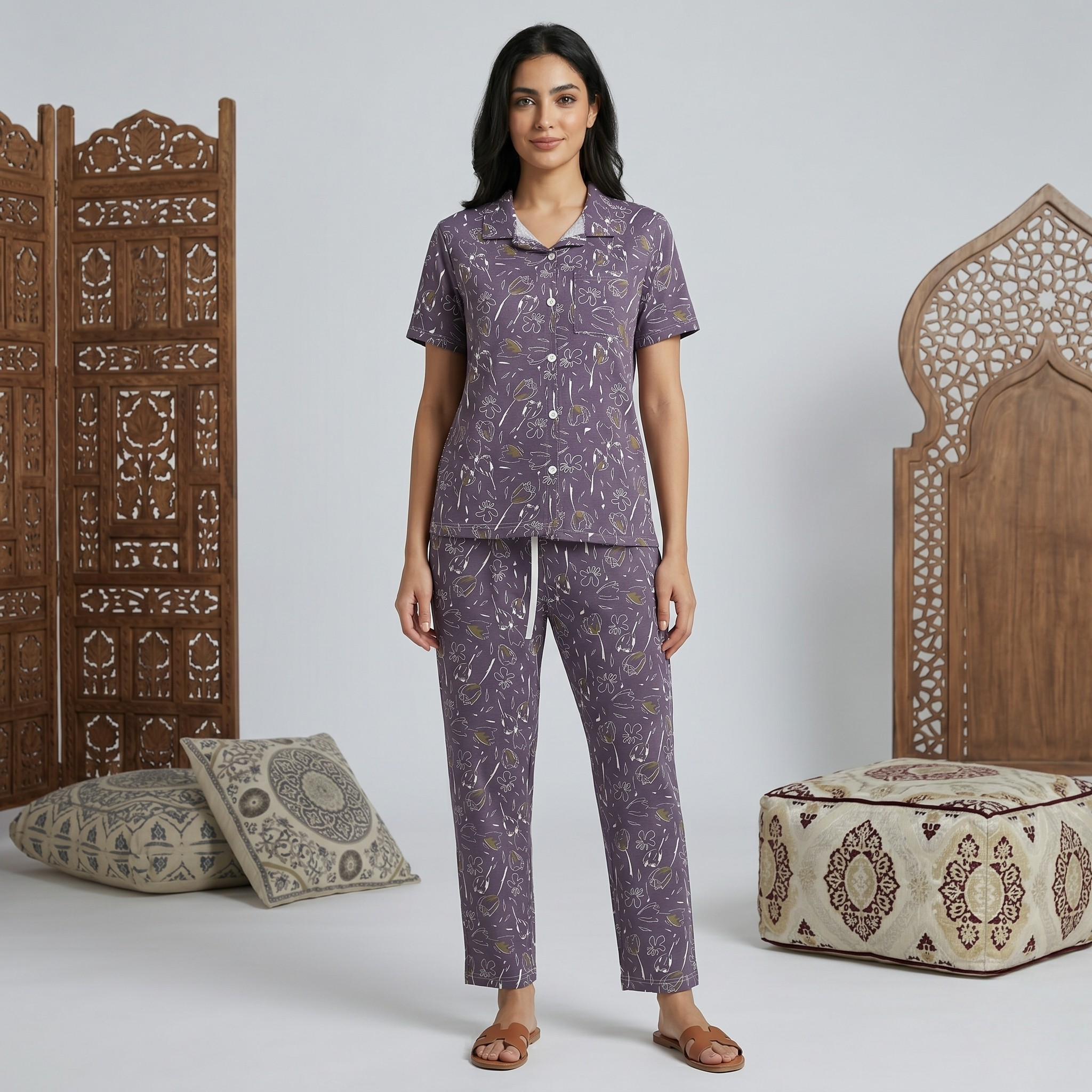 Womens Pajamas 2Pcs 002