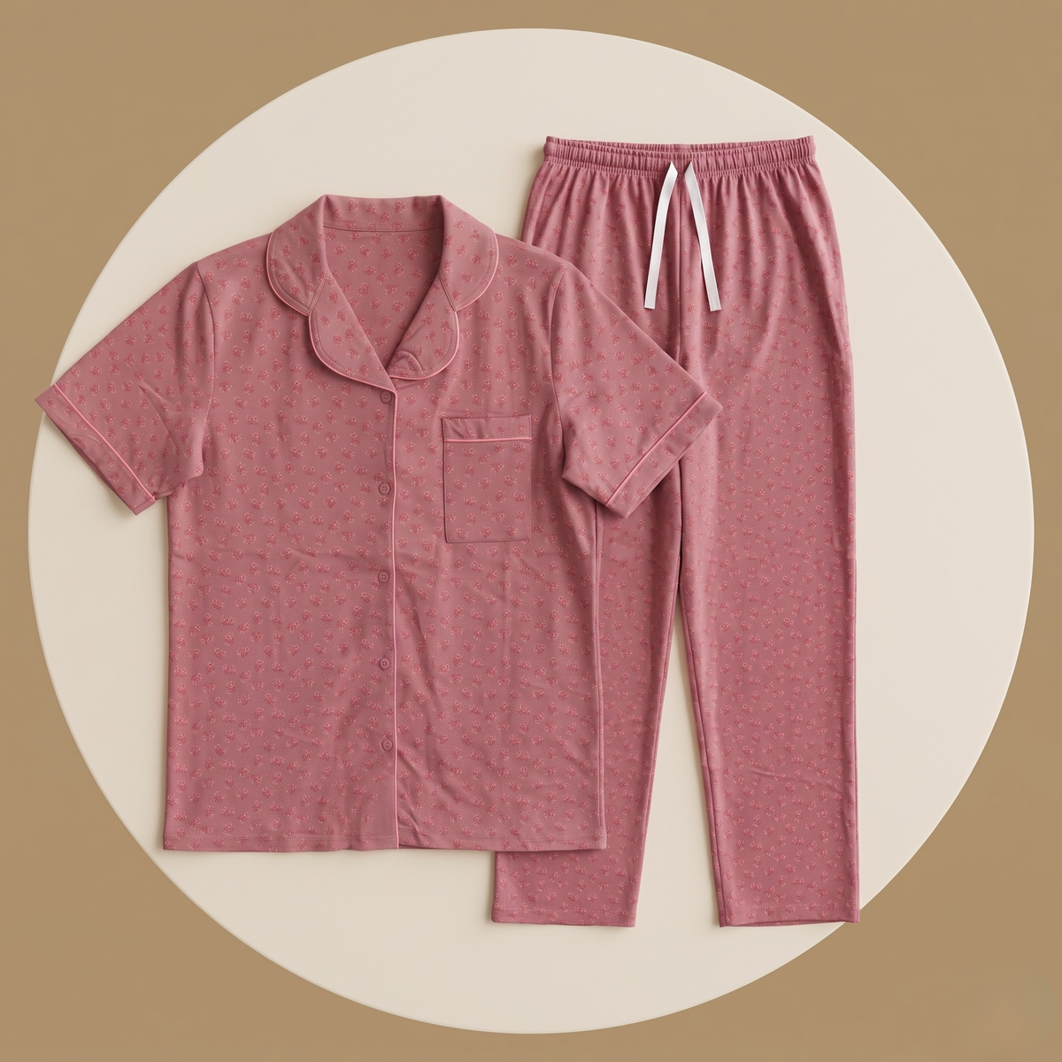 Womens Pajamas 2Pcs 2841