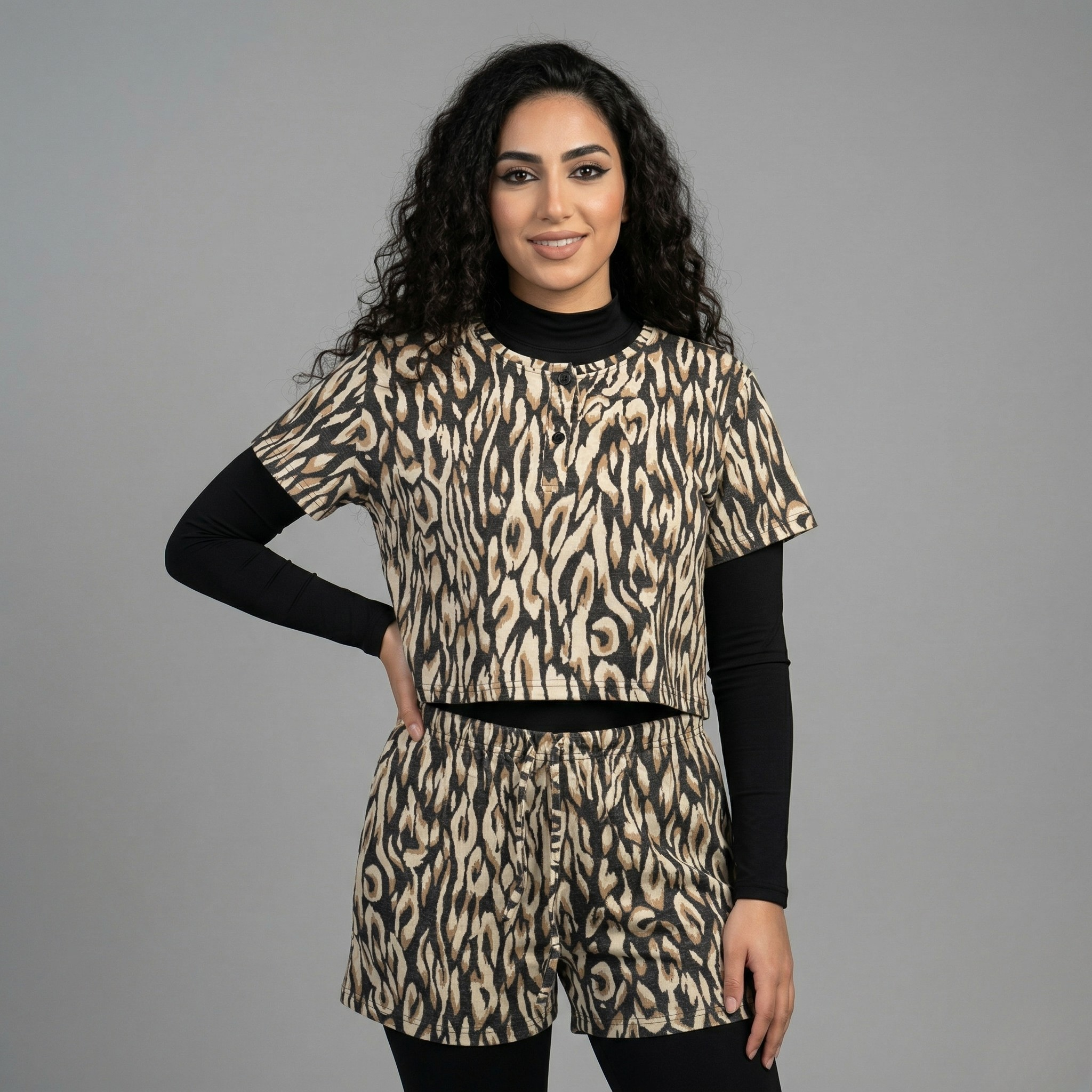 بيجاما نسائية بطبعة النمر NKW