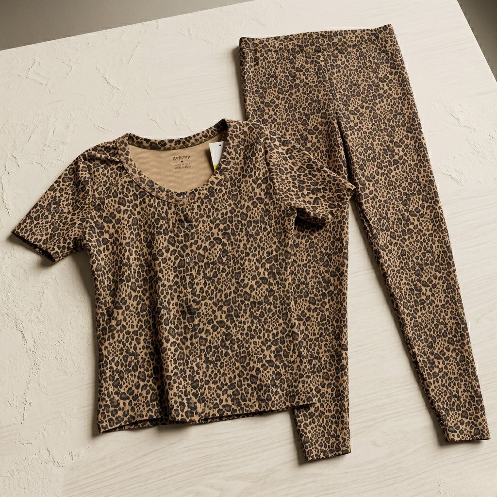 Spots Brown Womens Pajamas