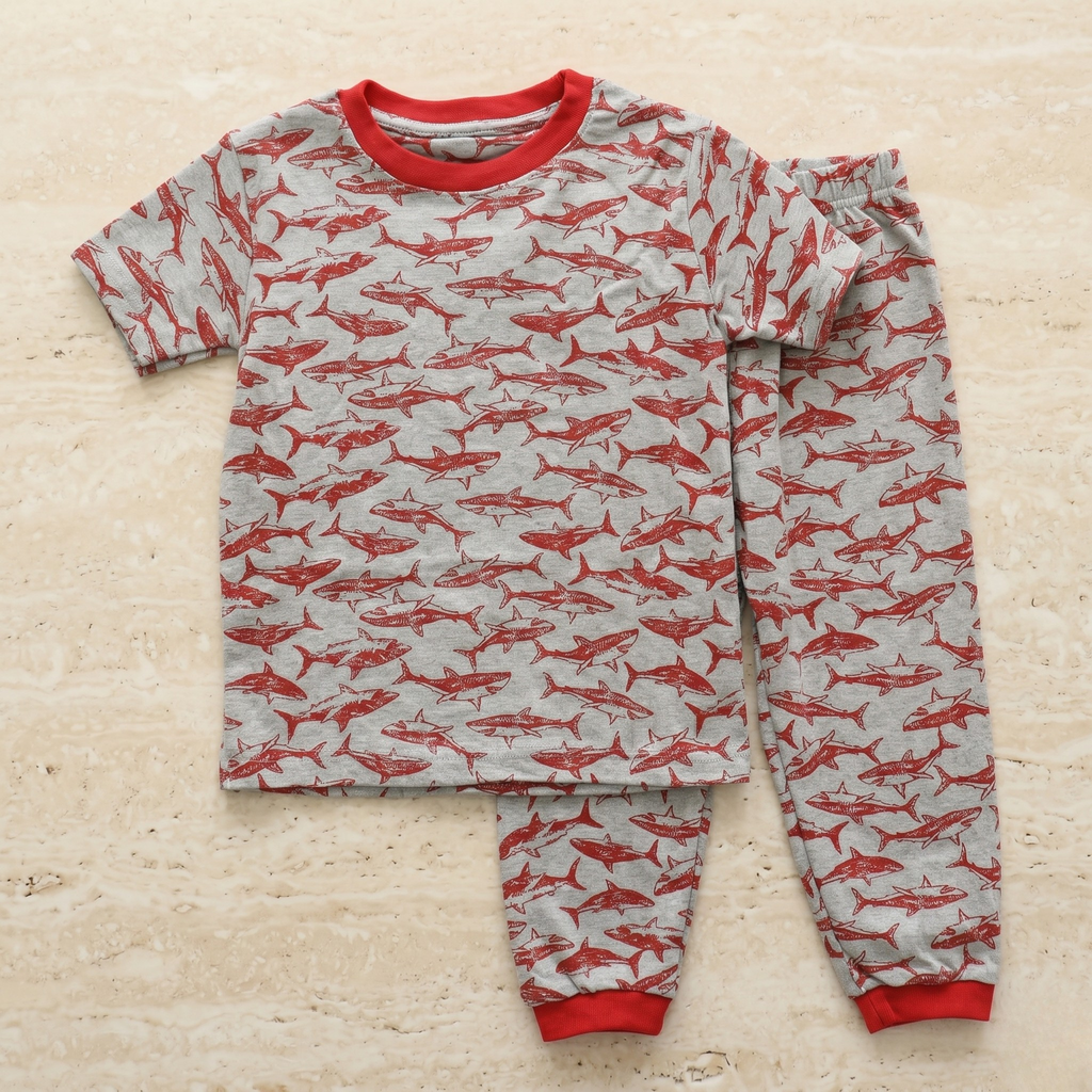 Sharks Red H/S Pajamas