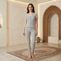 Black Lines White Womens Pajamas