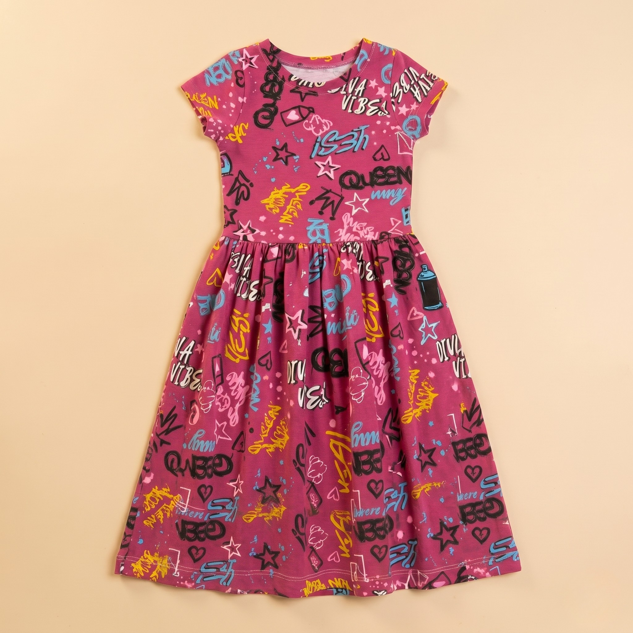 Girls Frock Vibes Pink