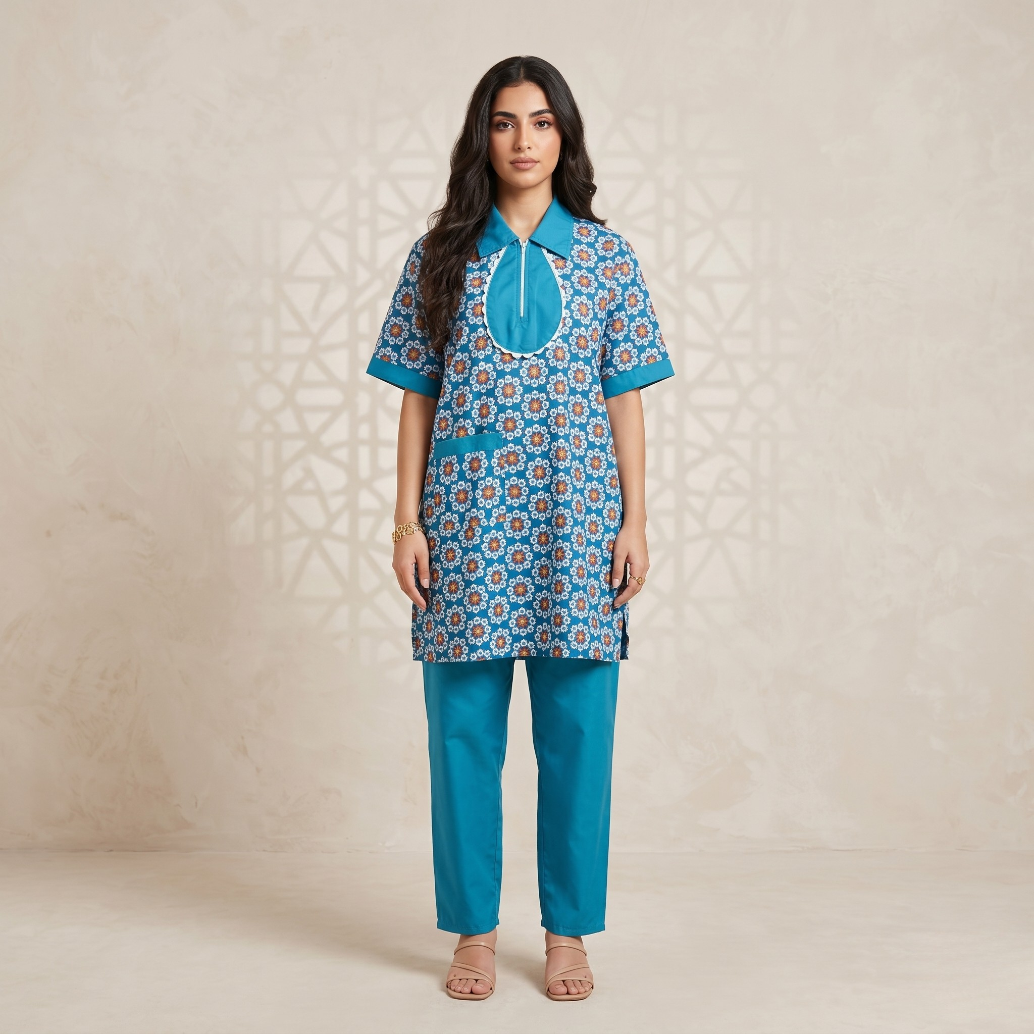 Printed Khaddama 2Pcs H/S 001