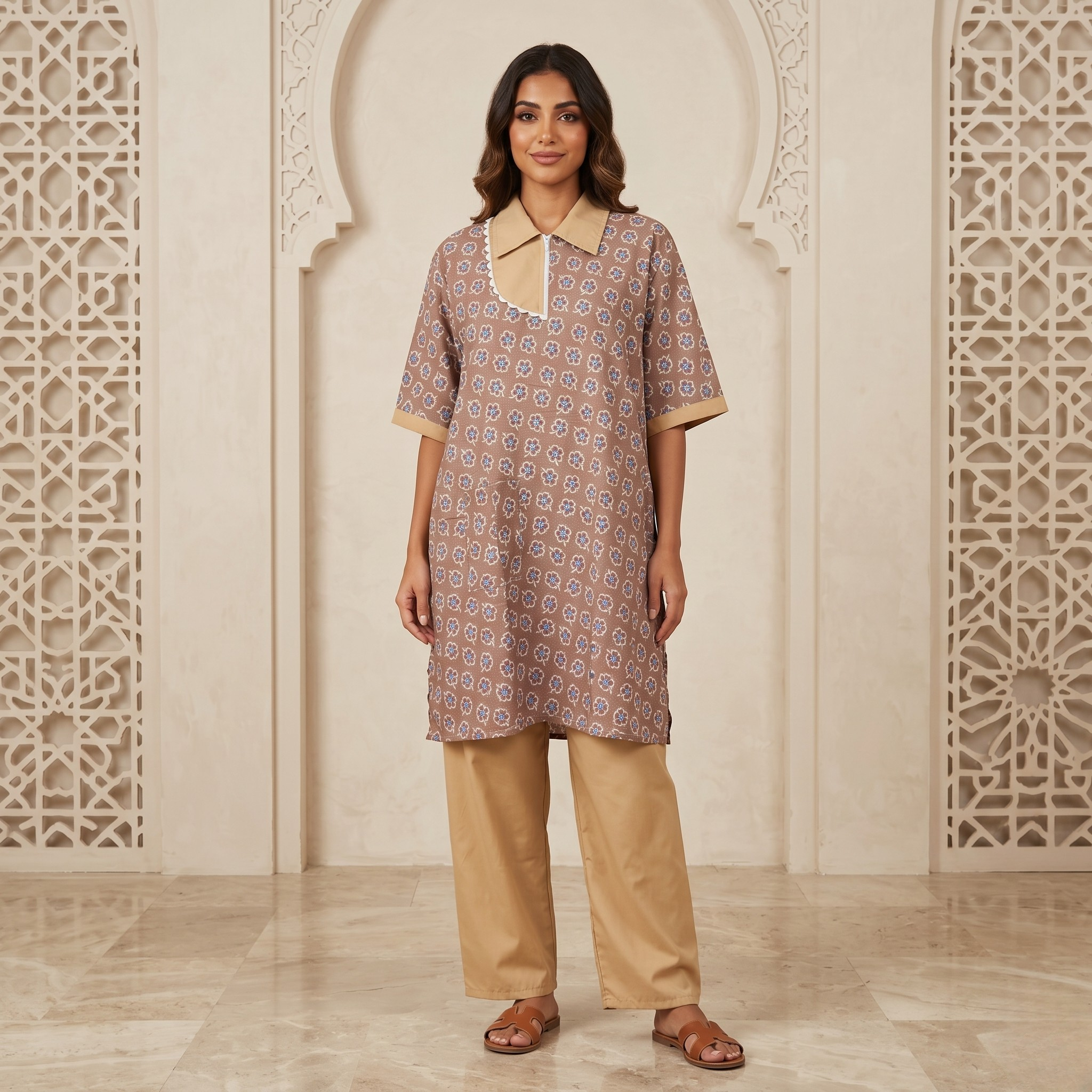 Printed Khaddama 2Pcs H/S Jumbo 005