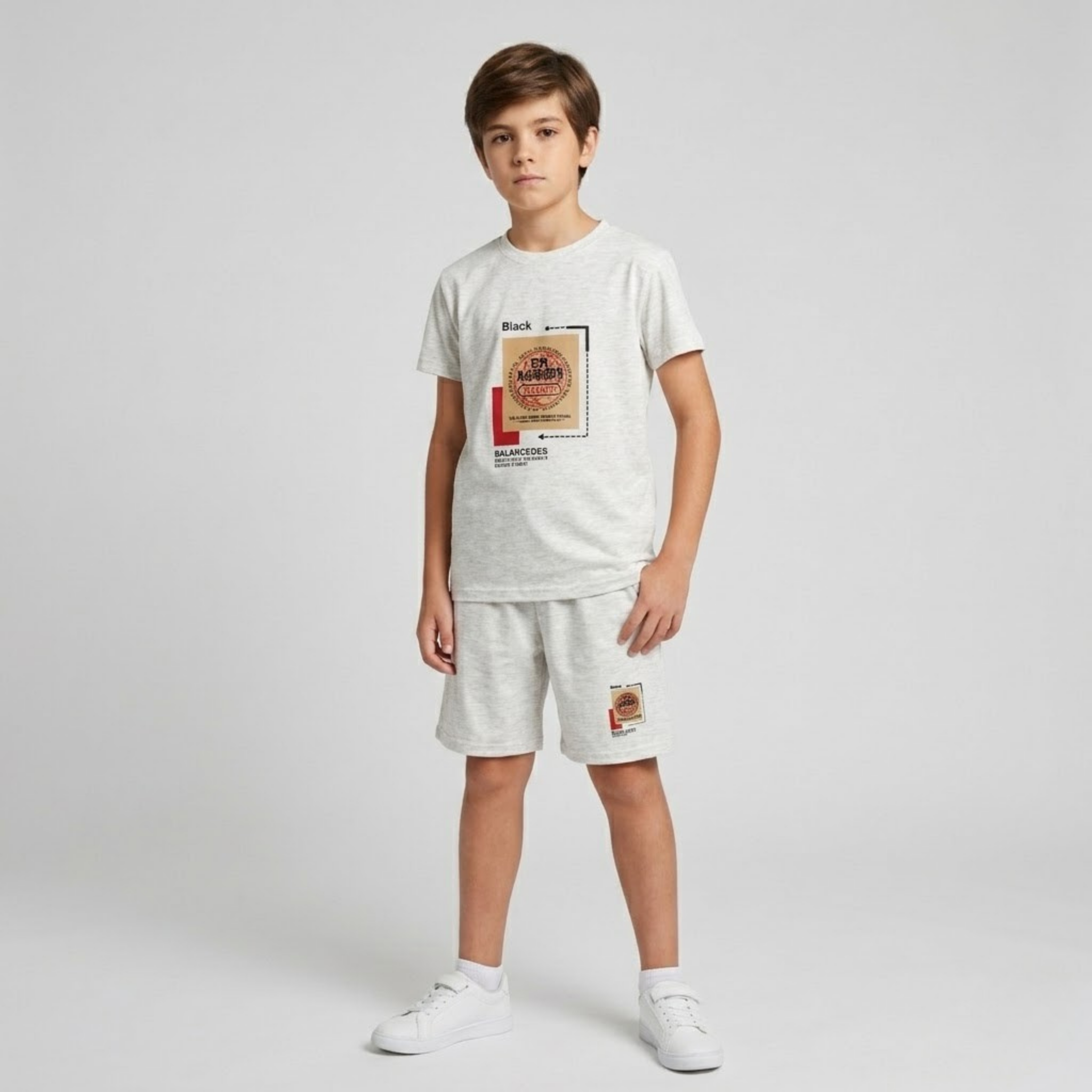 Kids H/S (W/Shorts) FR-919C