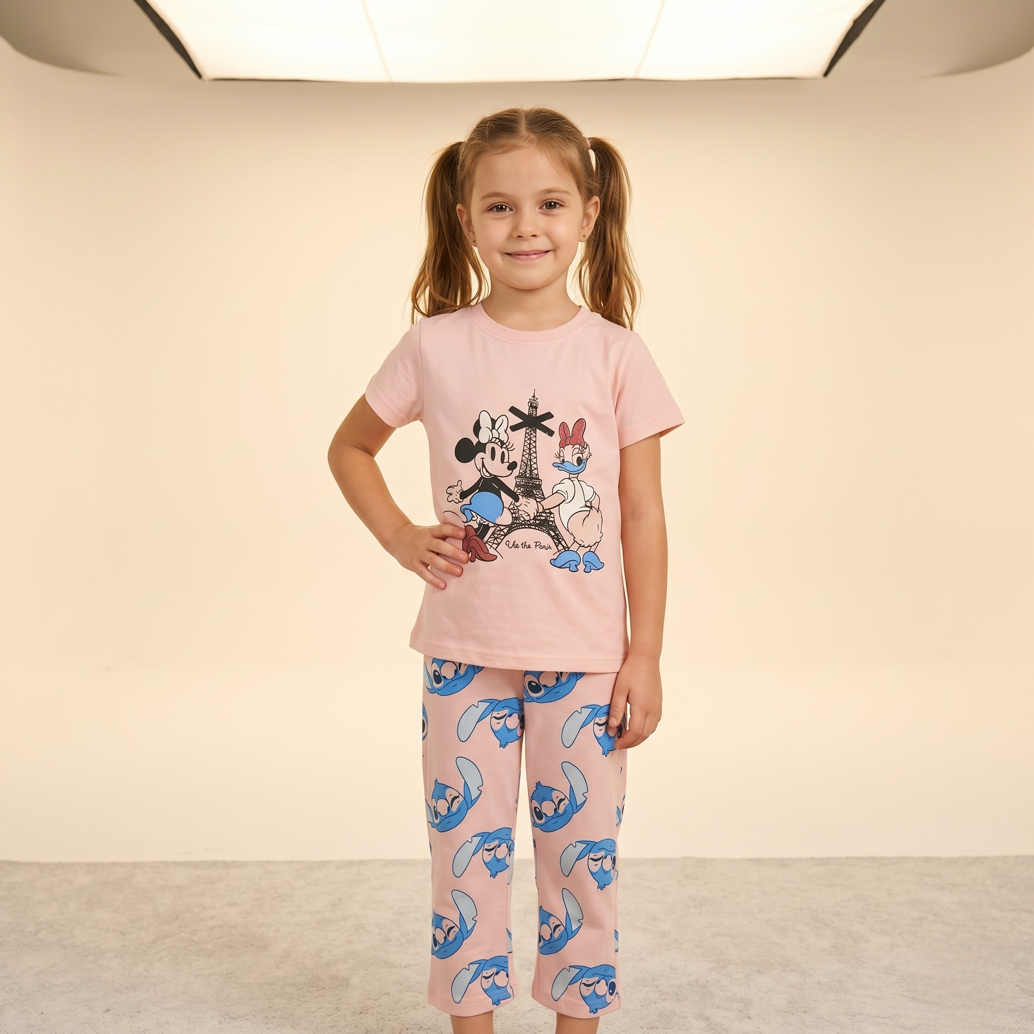 Paris Minnie Kids H/S Pajamas