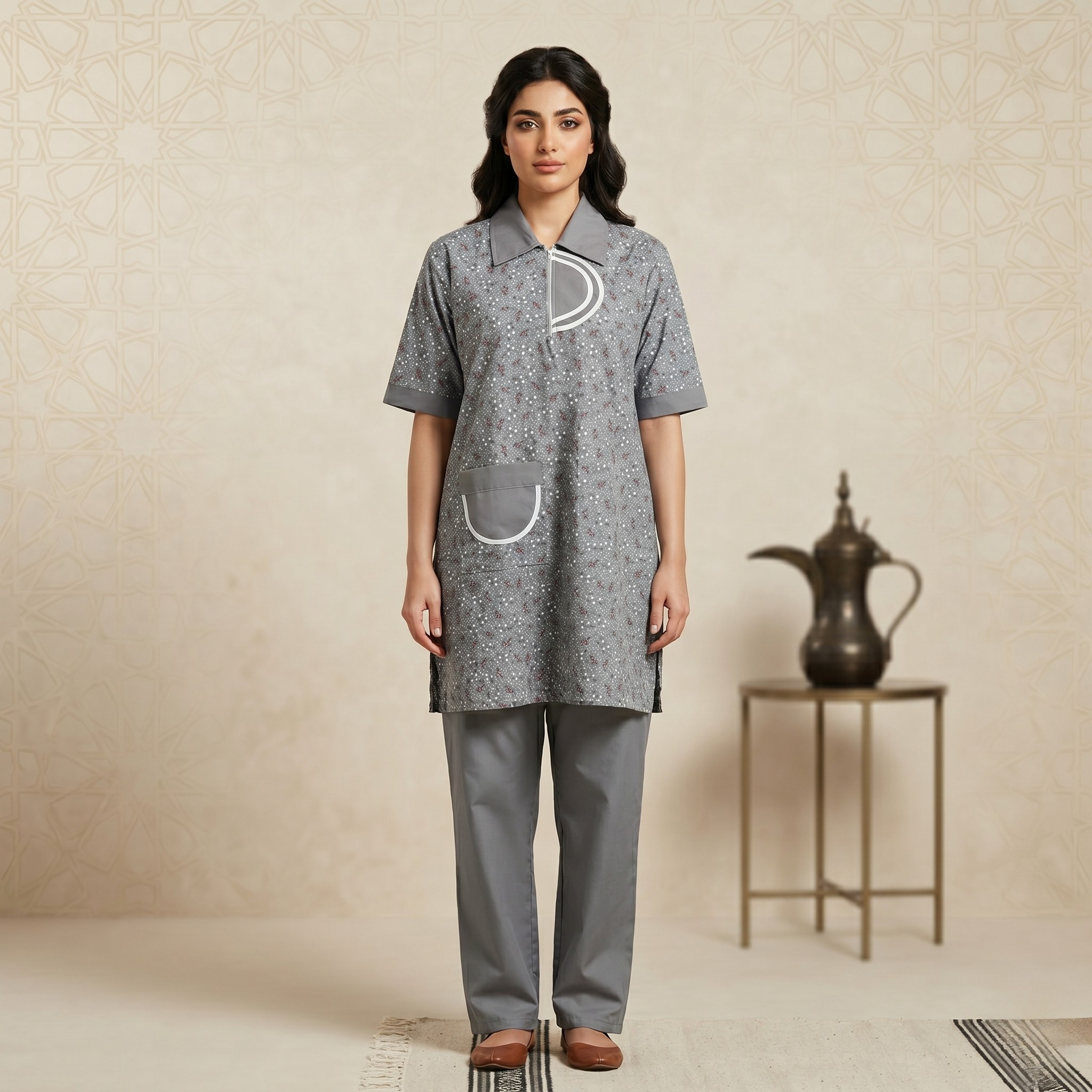 Printed Khaddama 2Pcs H/S 014